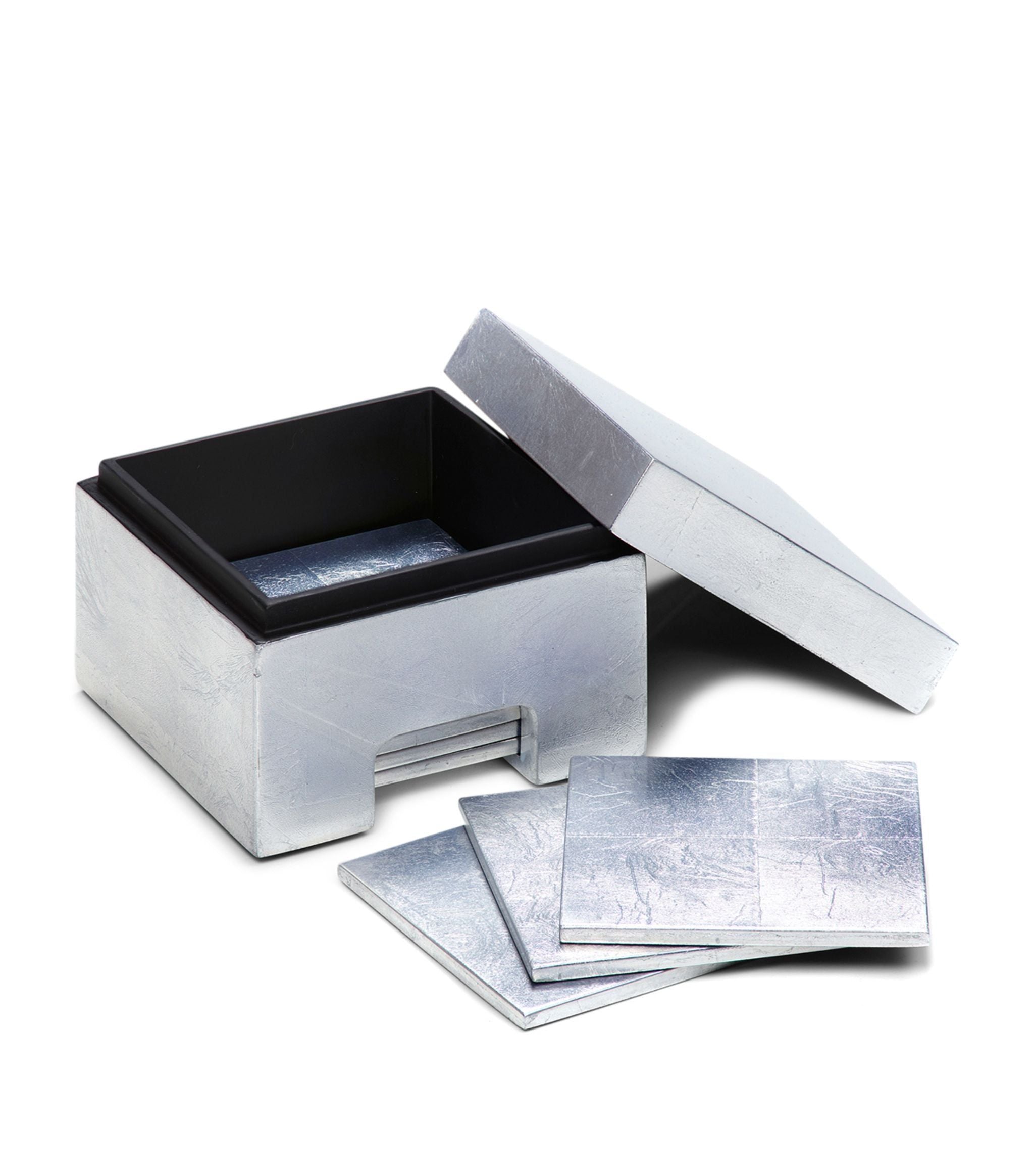 Silver Lacquer Coastbox (Set of 8) GOODS Harrods   