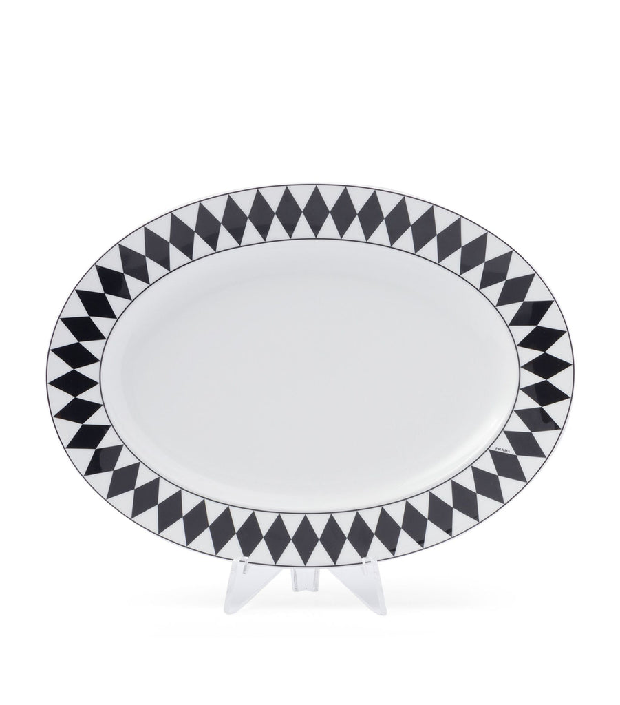 Chequerboard Serving Plate (34cm)