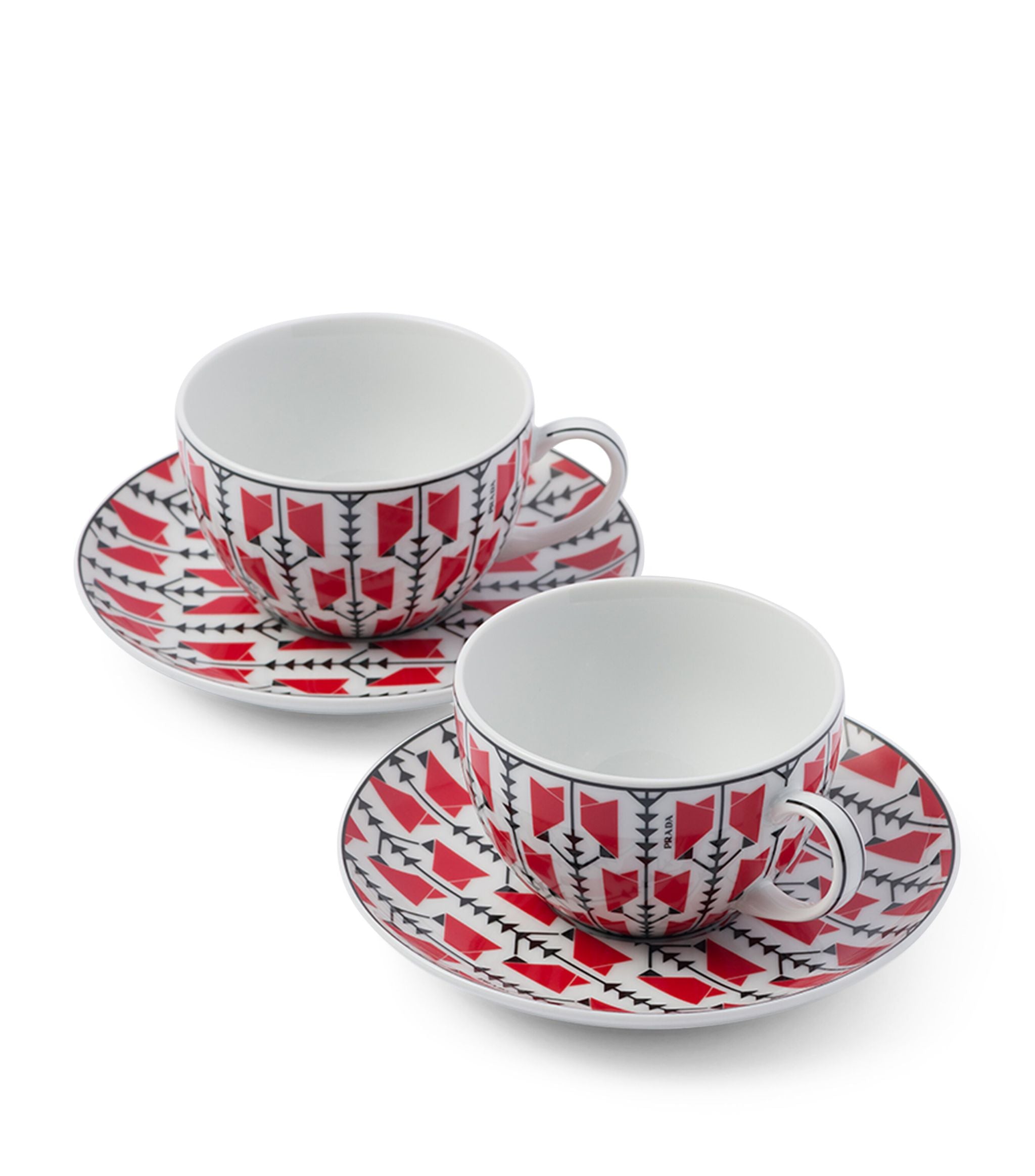 Porcelain Cappuccino Cup and Saucer (Set of 2) GOODS Harrods   