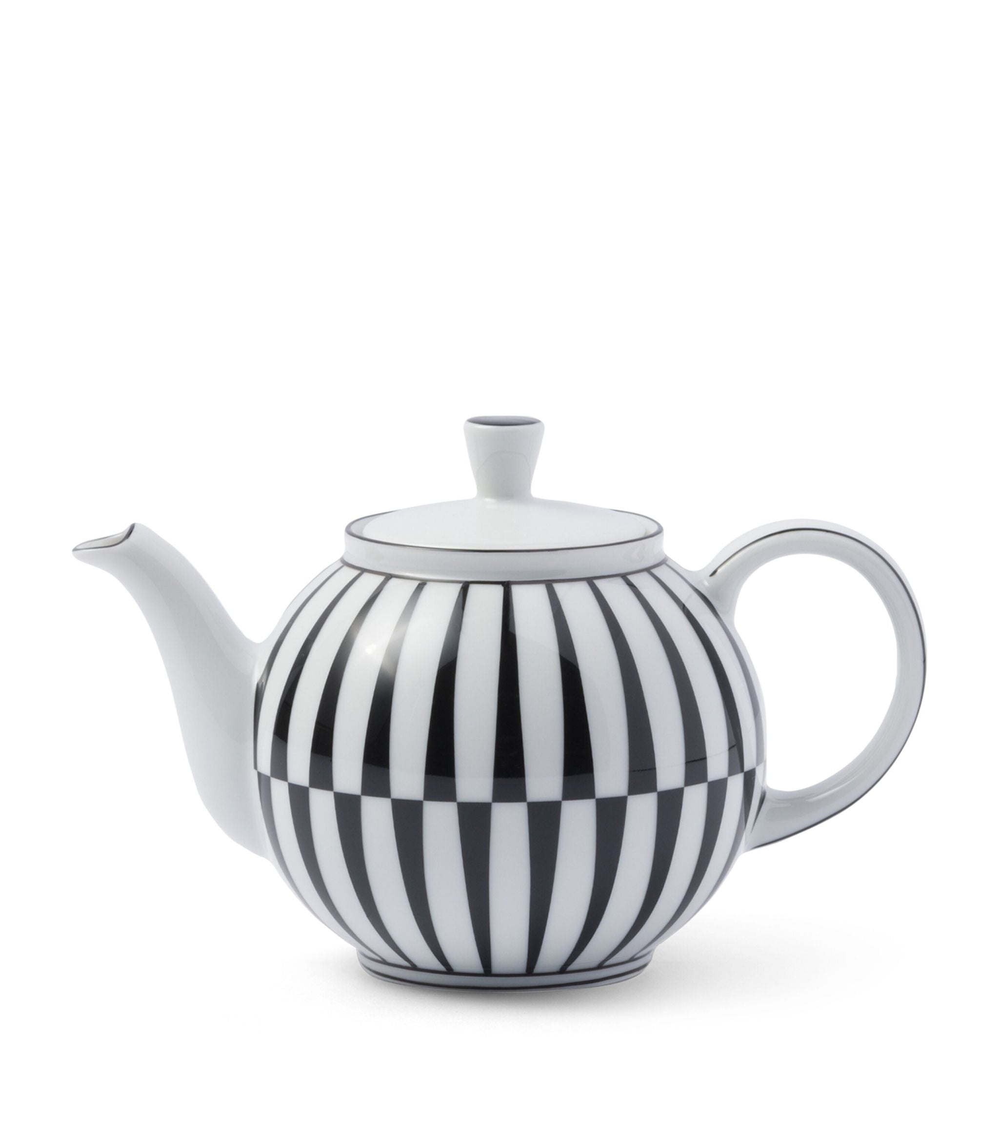 Porcelain Stripes Teapot GOODS Harrods   