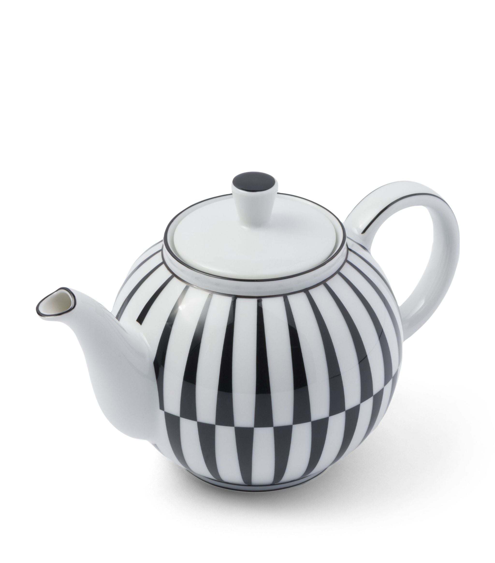 Porcelain Stripes Teapot GOODS Harrods   