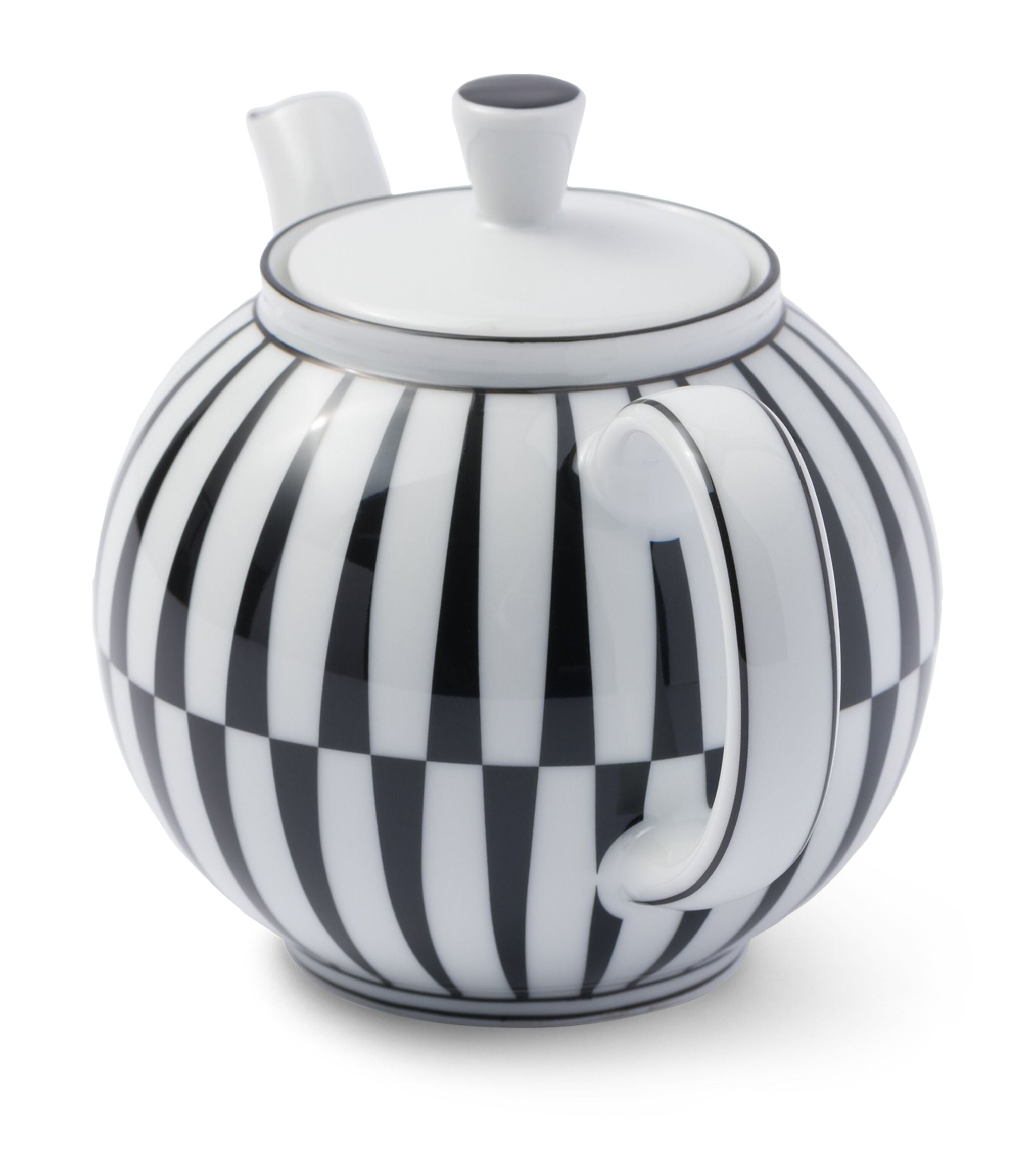 Porcelain Stripes Teapot GOODS Harrods   