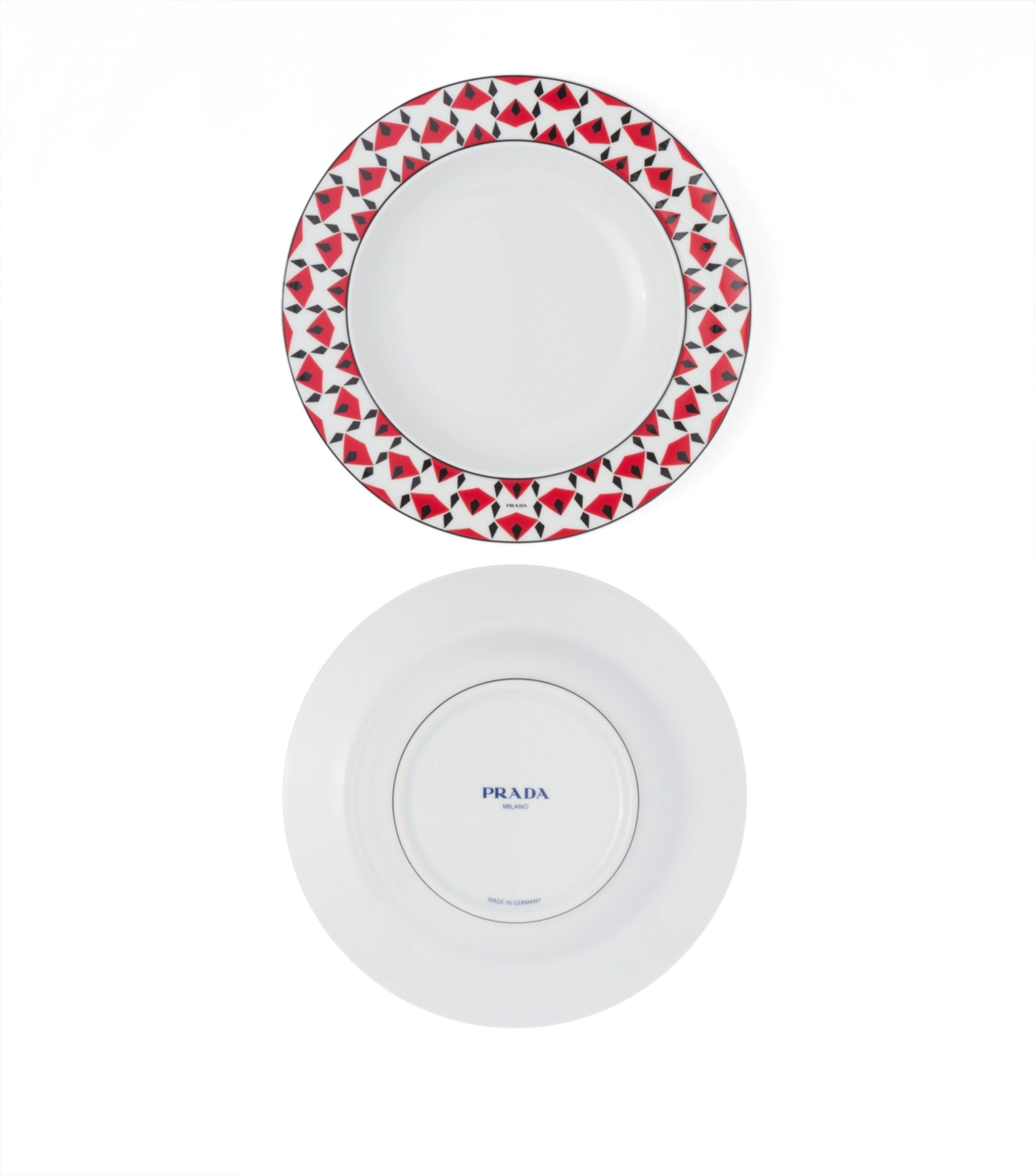 Set of 2 Porcelain Vienna Soup Plates (22cm) GOODS Harrods   