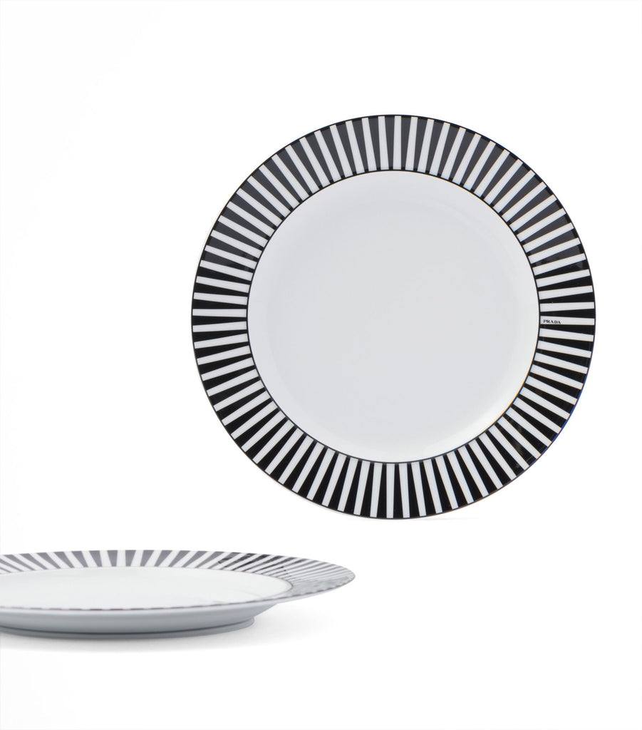 Set of 2 Stripes Dessert Plates (22cm)