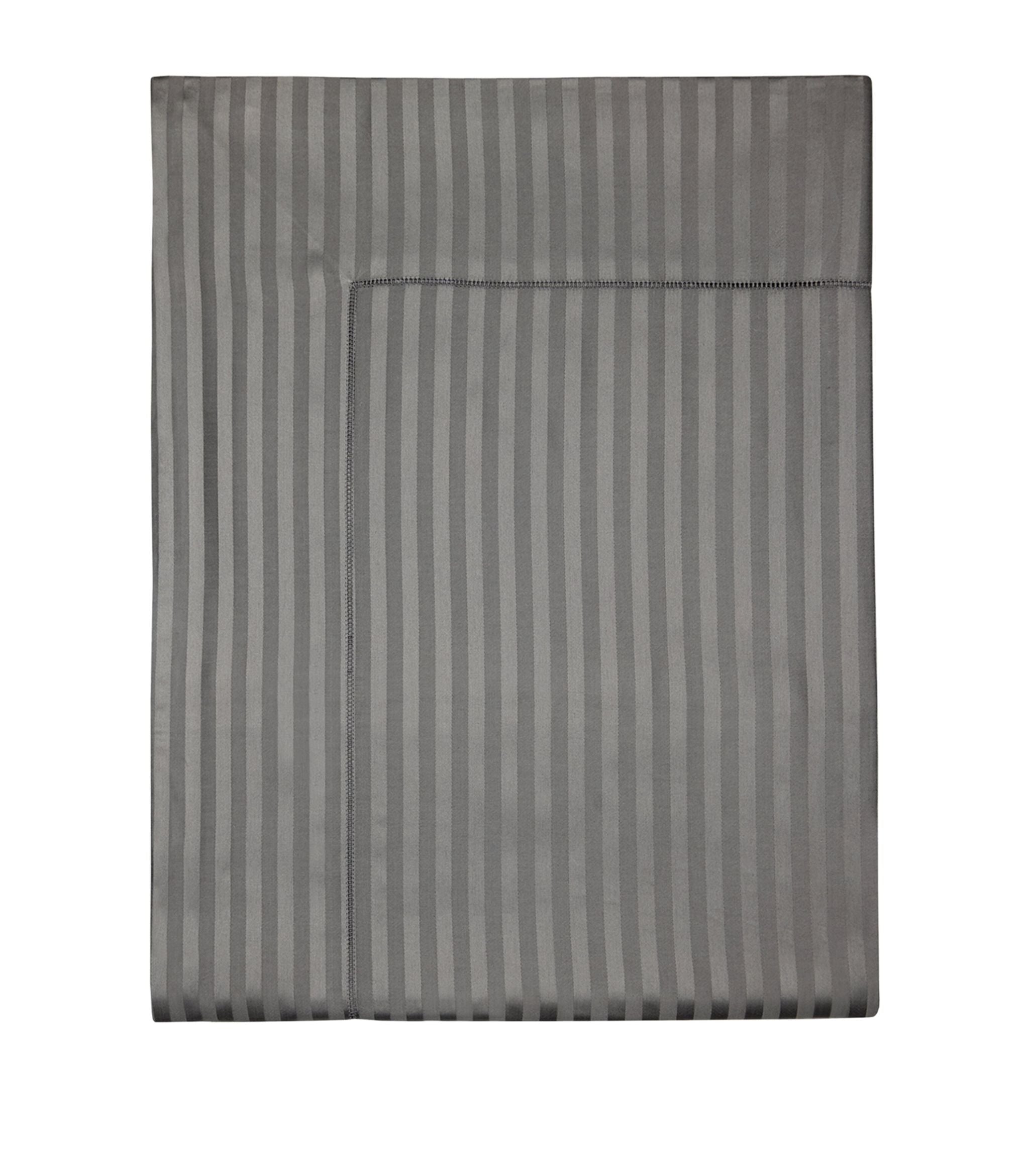 Raso Rigato King Flat Sheet (275cm x 275cm) GOODS Harrods   