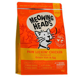 Meowing Heads Paw Lickin' Chicken Complete Cat Food Adult 450g Dry cat food Sainsburys   