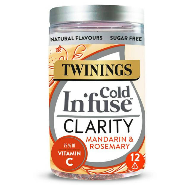 Twinings Cold In'fuse Clarity with Mandarin, Rosemary & Vitamin C, 12 Infusers All tea Sainsburys   