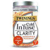 Twinings Cold In'fuse Clarity with Mandarin, Rosemary & Vitamin C, 12 Infusers All tea Sainsburys   