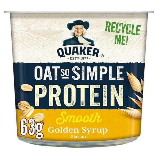 Quaker Oat So Simple Protein Golden Syrup Porridge Pot 63g - McGrocer