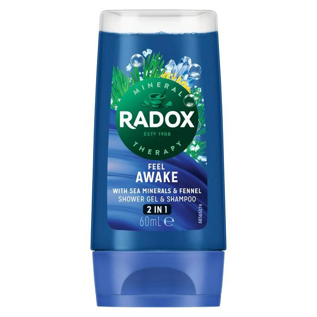 Radox Feel Awake 2-in-1 Shower Gel & Shampoo 60ml - McGrocer