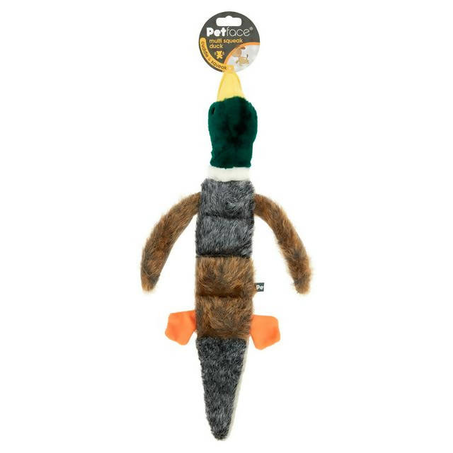 Petface Multi Squeak Duck Dog toys Sainsburys   