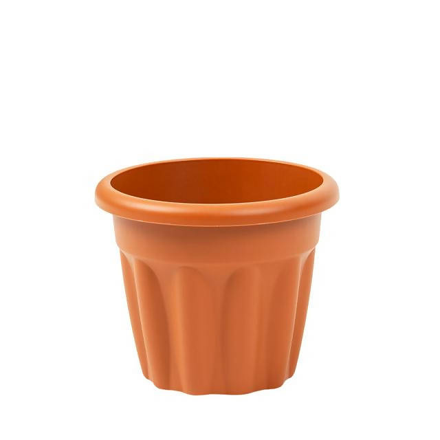 Wham 18cm Round Vista Planter Terracotta