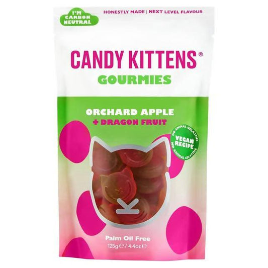 Candy Kittens Gourmies Orchard Apple & Dragon Fruit 125g sweets Sainsburys   