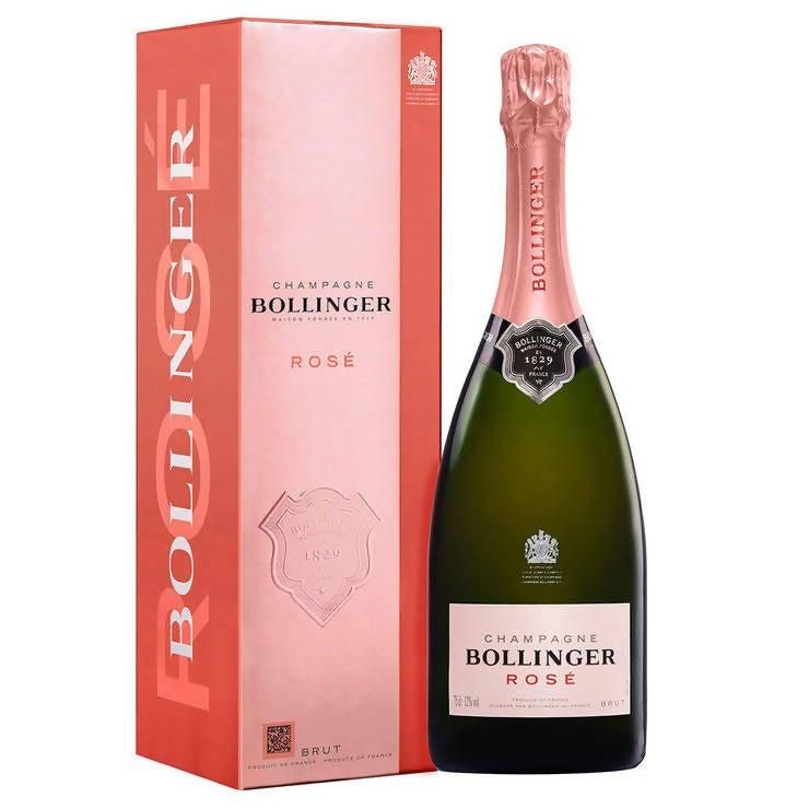 Bollinger Rose NV Champagne, 6 x 75cl with Gift Boxes