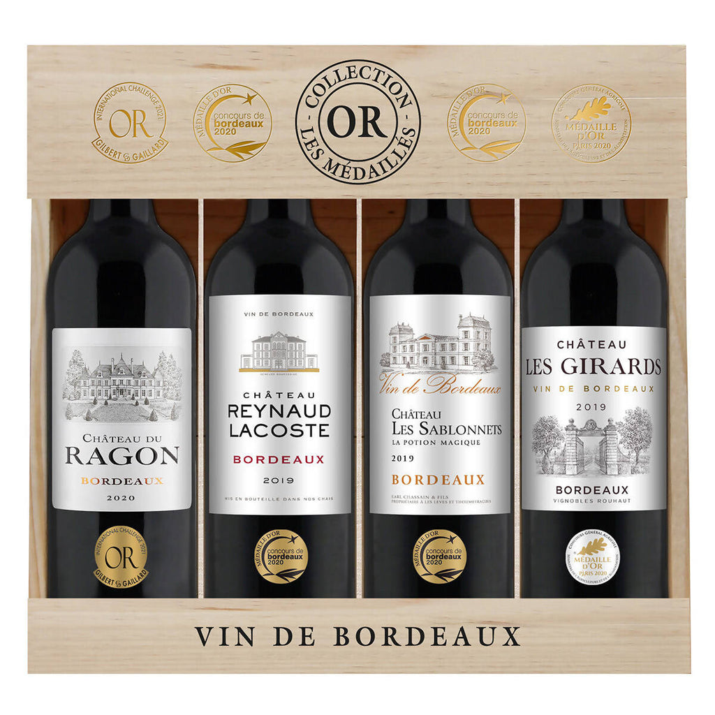 Bordeaux Wine Gift Pack, 4 x 75cl