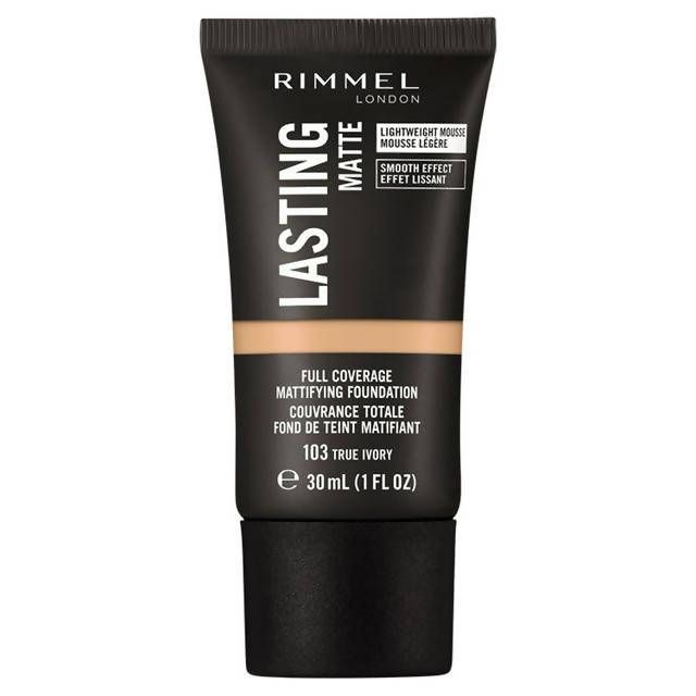 Rimmel London Lasting Matte Foundation 103 True Ivory 30ml All Sainsburys   