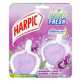 Harpic Active Fresh 6 Rim Block Toilet Cleaner Lavender Scent 2x40g - McGrocer