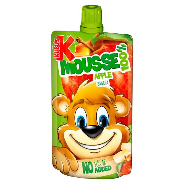 Kubus Banana & Apple Mousse 100g Kids & lunchbox Sainsburys   