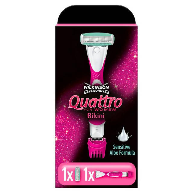 Wilkinson Sword Quattro Women's Razor With Bikini Trimmer