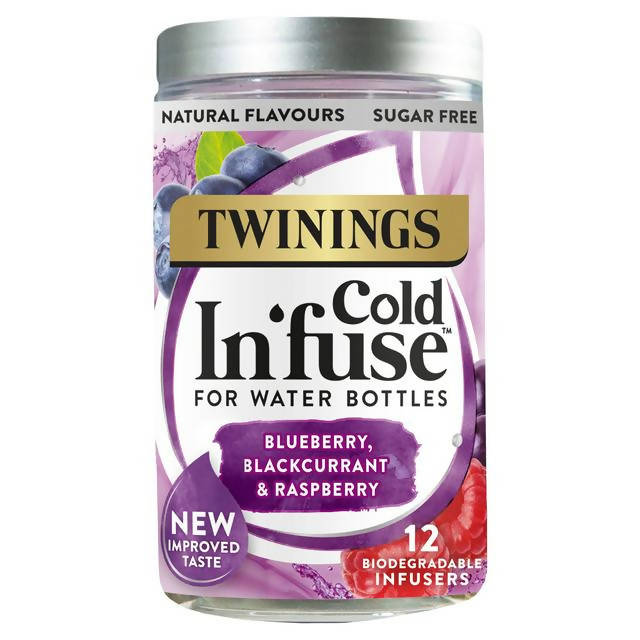 Twinings Cold In’fuse Blueberry, Blackcurrant & Raspberry, 12 Infusers All tea Sainsburys   