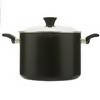 Sainsbury's Home Aluminium Stockpot Black 7.7L cookware Sainsburys   