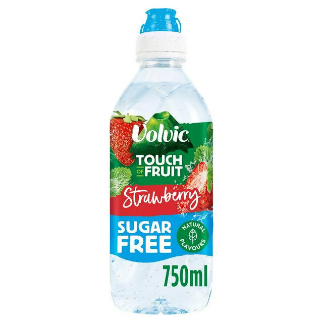 Volvic Touch of Fruit Sugar Free Strawberry Flavoured Water 750ml Flavoured & vitamin water Sainsburys   