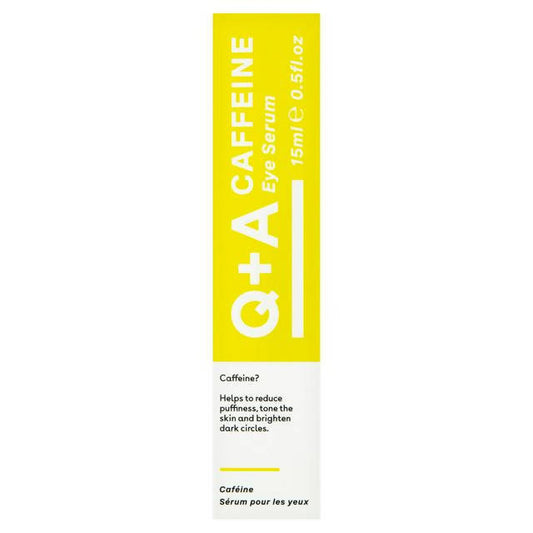 Q+A Caffeine Eye Serum 15ml face & body skincare Sainsburys   