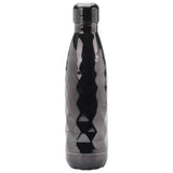 Black Diamond Effect Stainless Steel Bottle 500ml tableware Sainsburys   