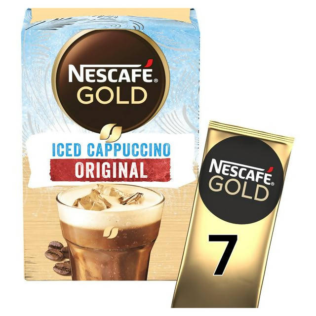 Nescafe Gold Iced Cappuccino Instant Coffee Sachets 7x15.5g