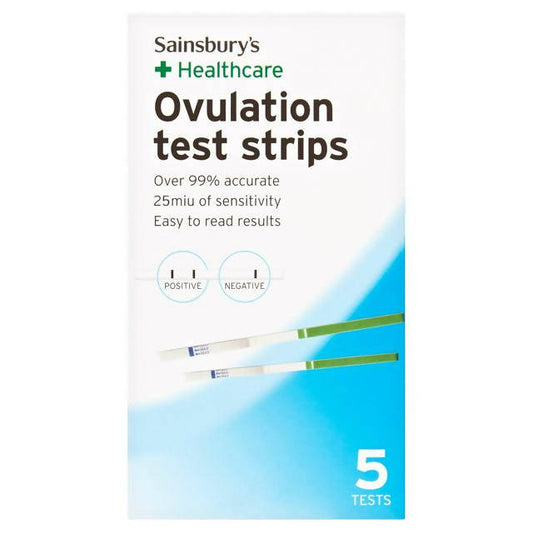 Sainsbury's Healthcare Ovulation Test Strips x5 women's health & pregnancy Sainsburys   