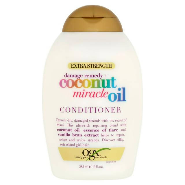 Ogx Extra Strength Damage Remedy + Coconut Miracle Oil Conditioner 385ml - McGrocer