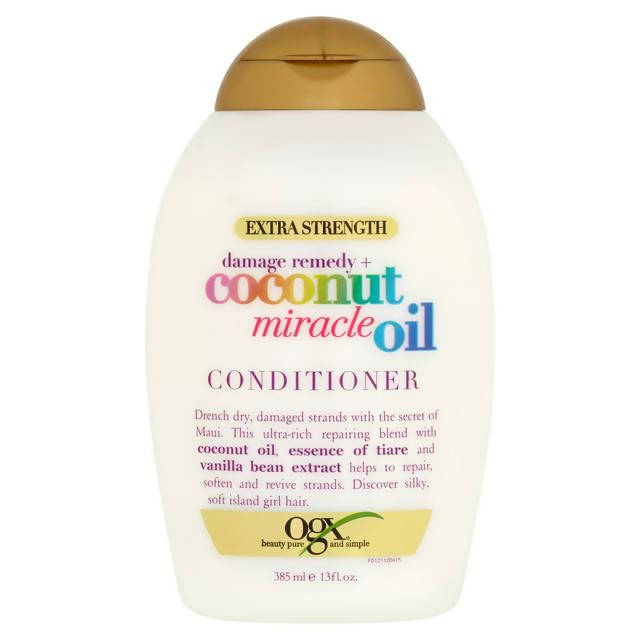 Ogx Extra Strength Damage Remedy + Coconut Miracle Oil Conditioner 385ml