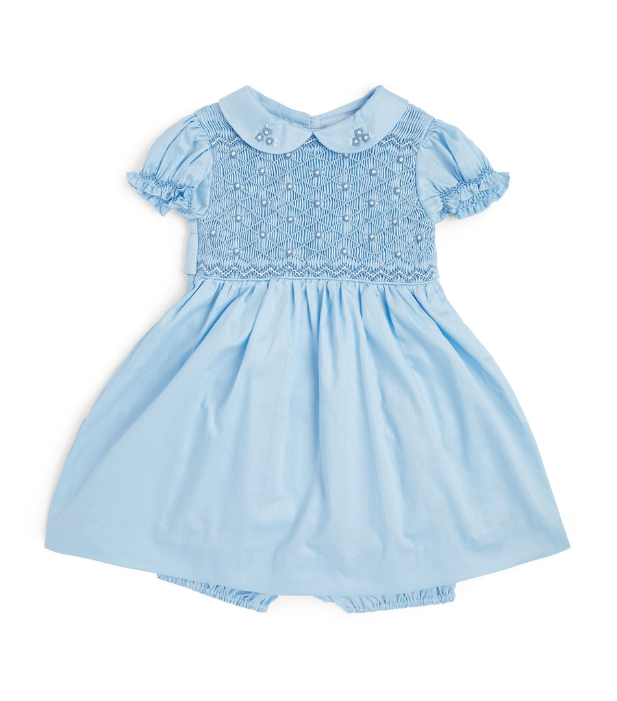 Embellished Smocked Dress And Bloomers Set (6-24 Months)