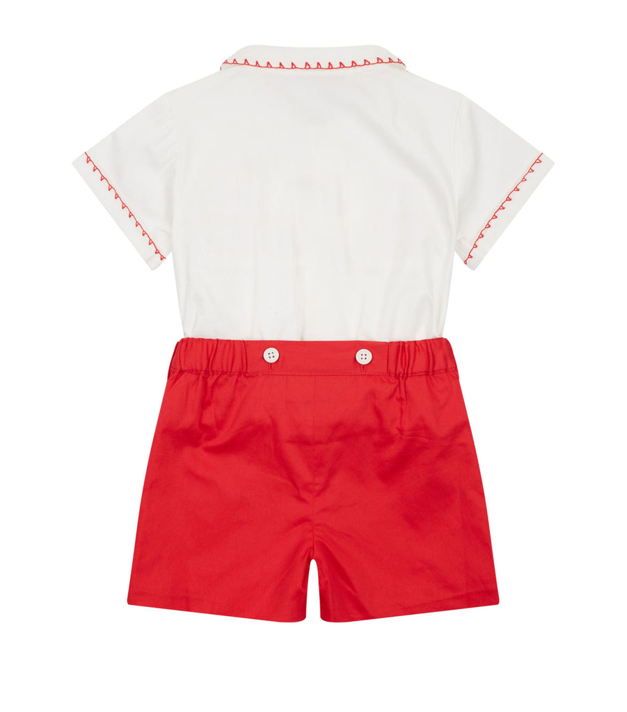 Stripe Smock Playsuit (6-24 Months)