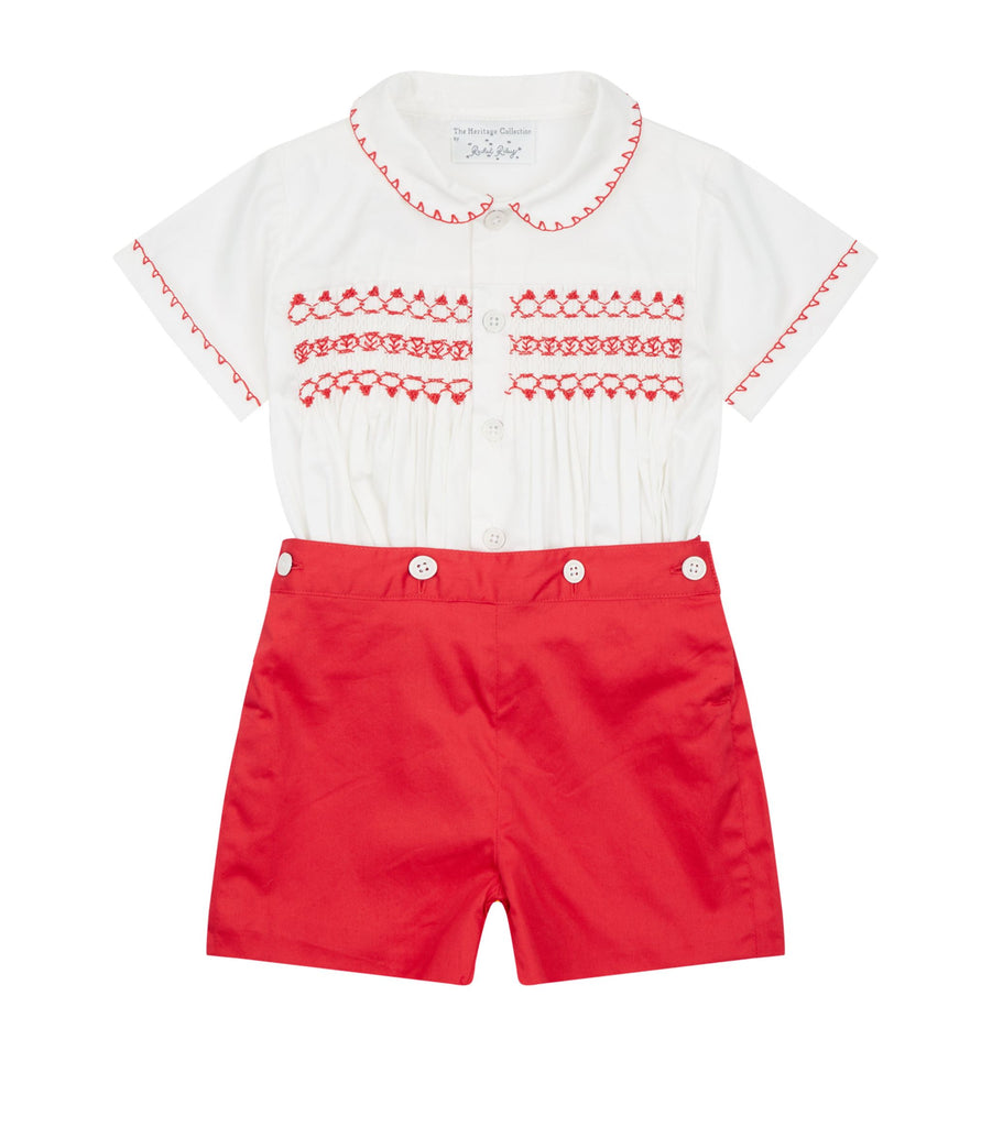 Stripe Smock Playsuit (6-24 Months)