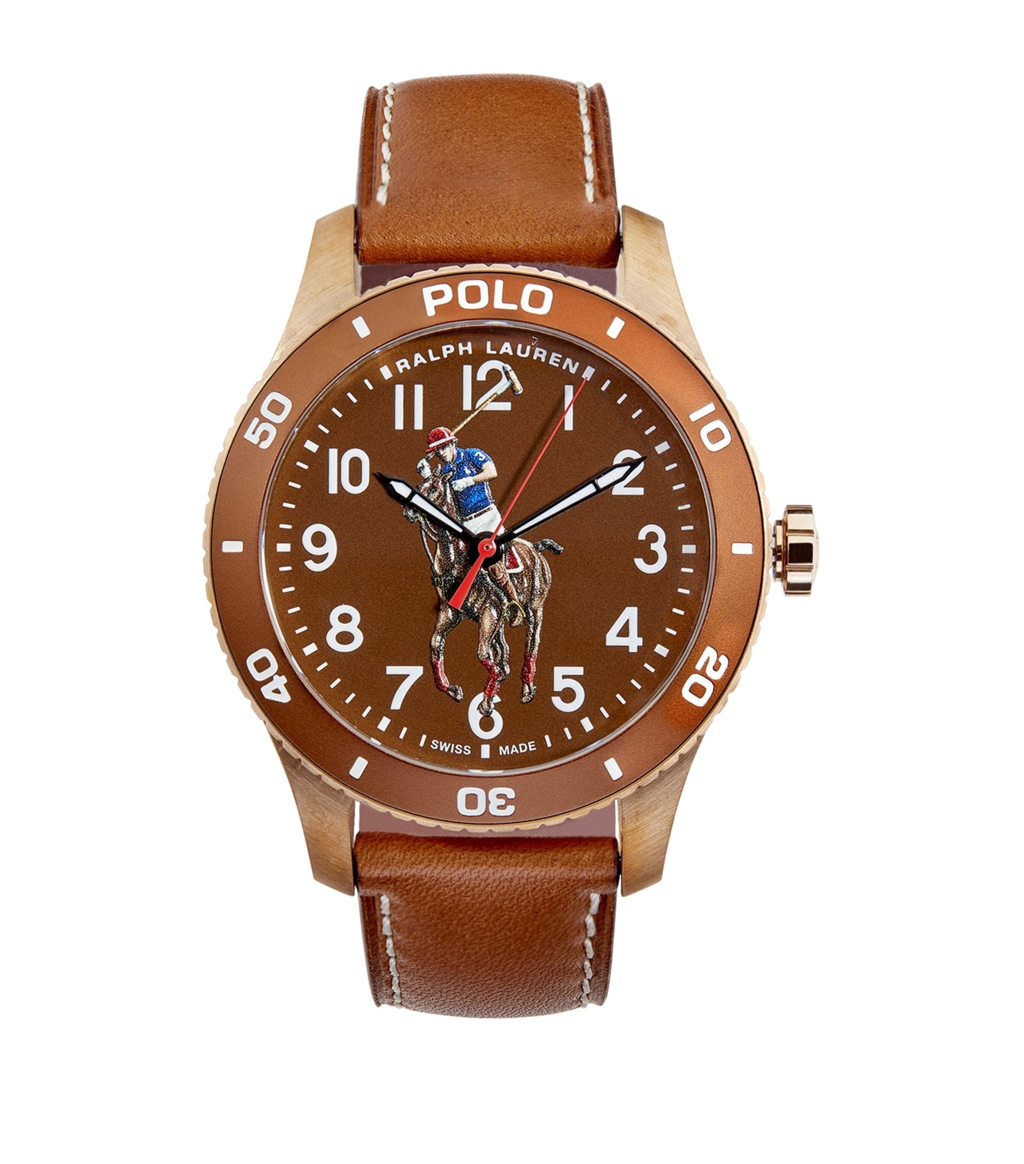 Bronze Polo Sport Watch 42mm GOODS Harrods   