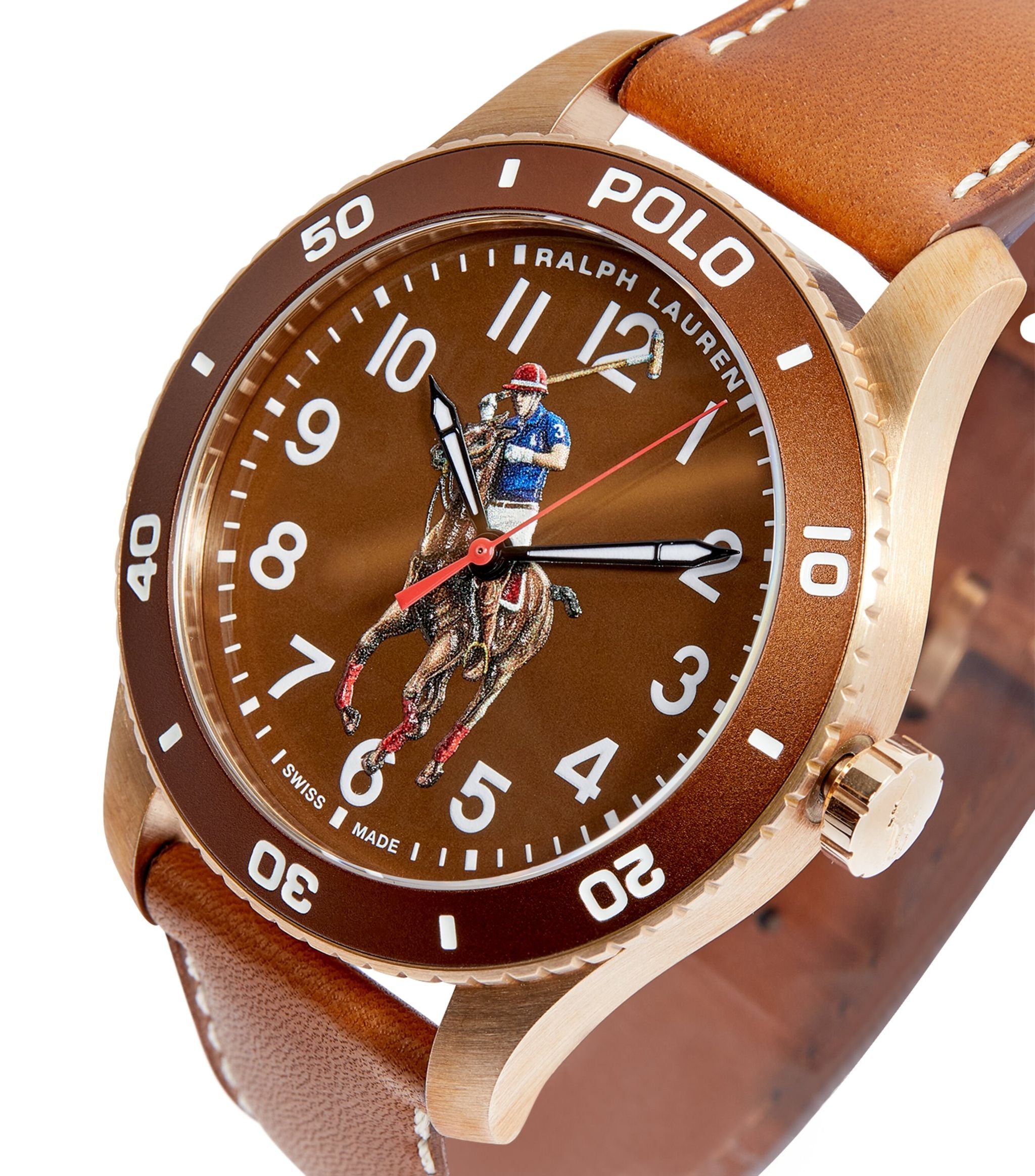 Bronze Polo Sport Watch 42mm GOODS Harrods   