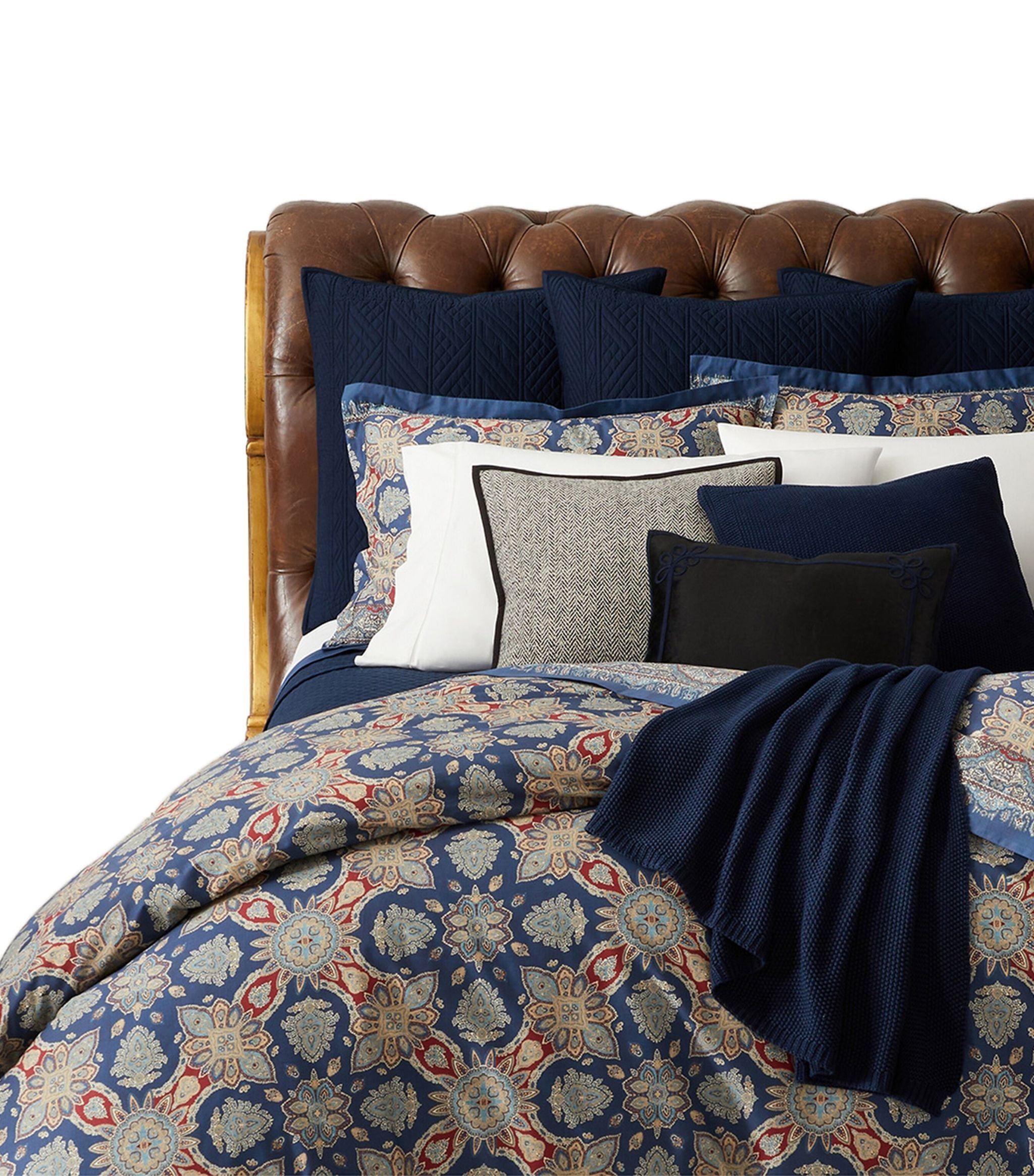 Archer Foulard Oxford Pillow Sham (50cm x 75cm) GOODS Harrods   