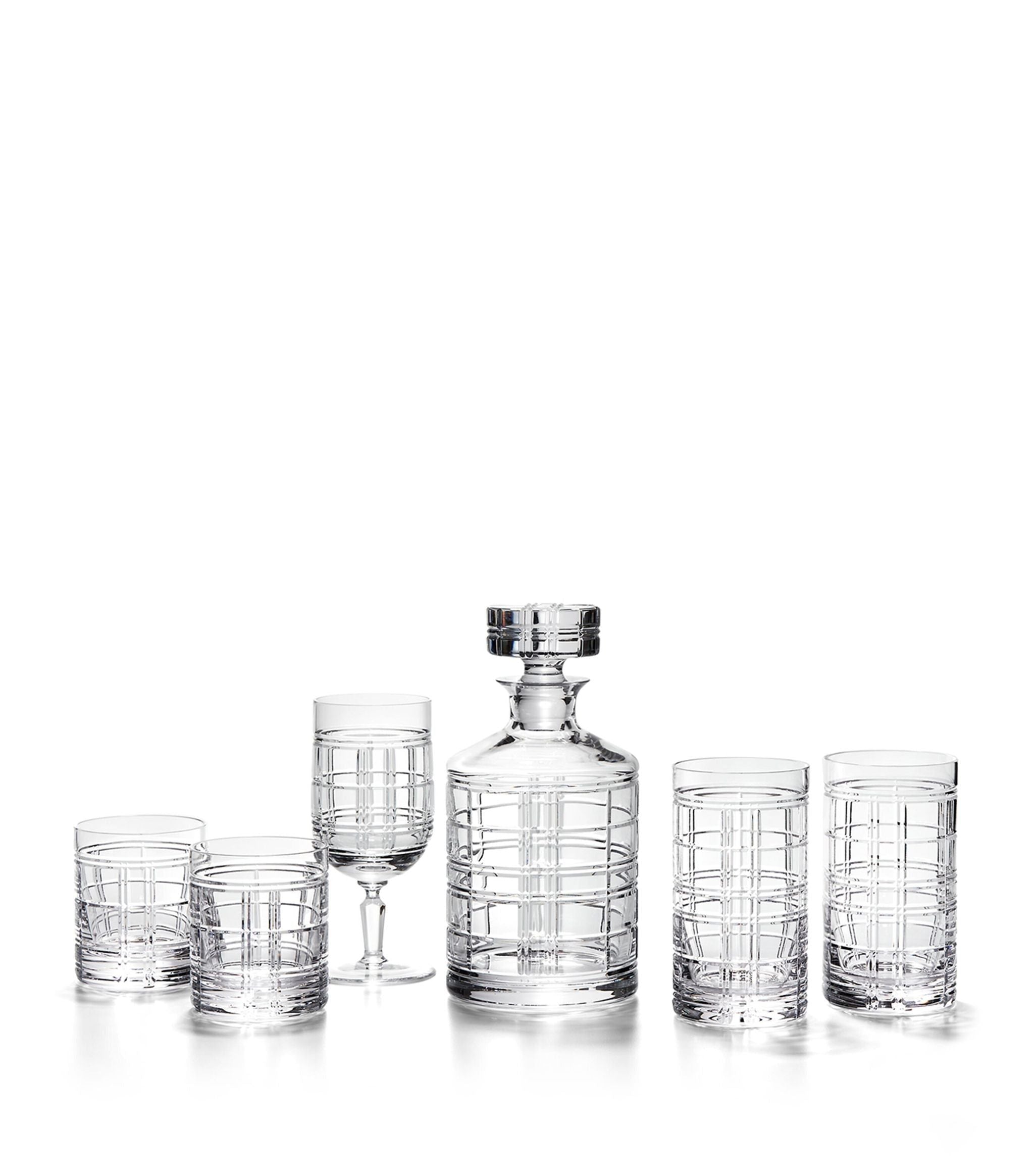 Hudson Plaid Decanter GOODS Harrods   