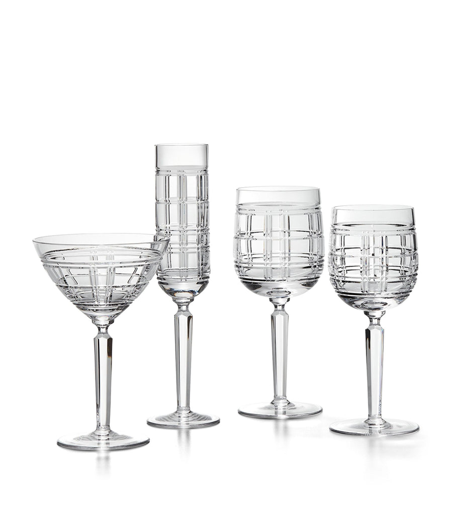 Hudson Plaid Red Wine Glass