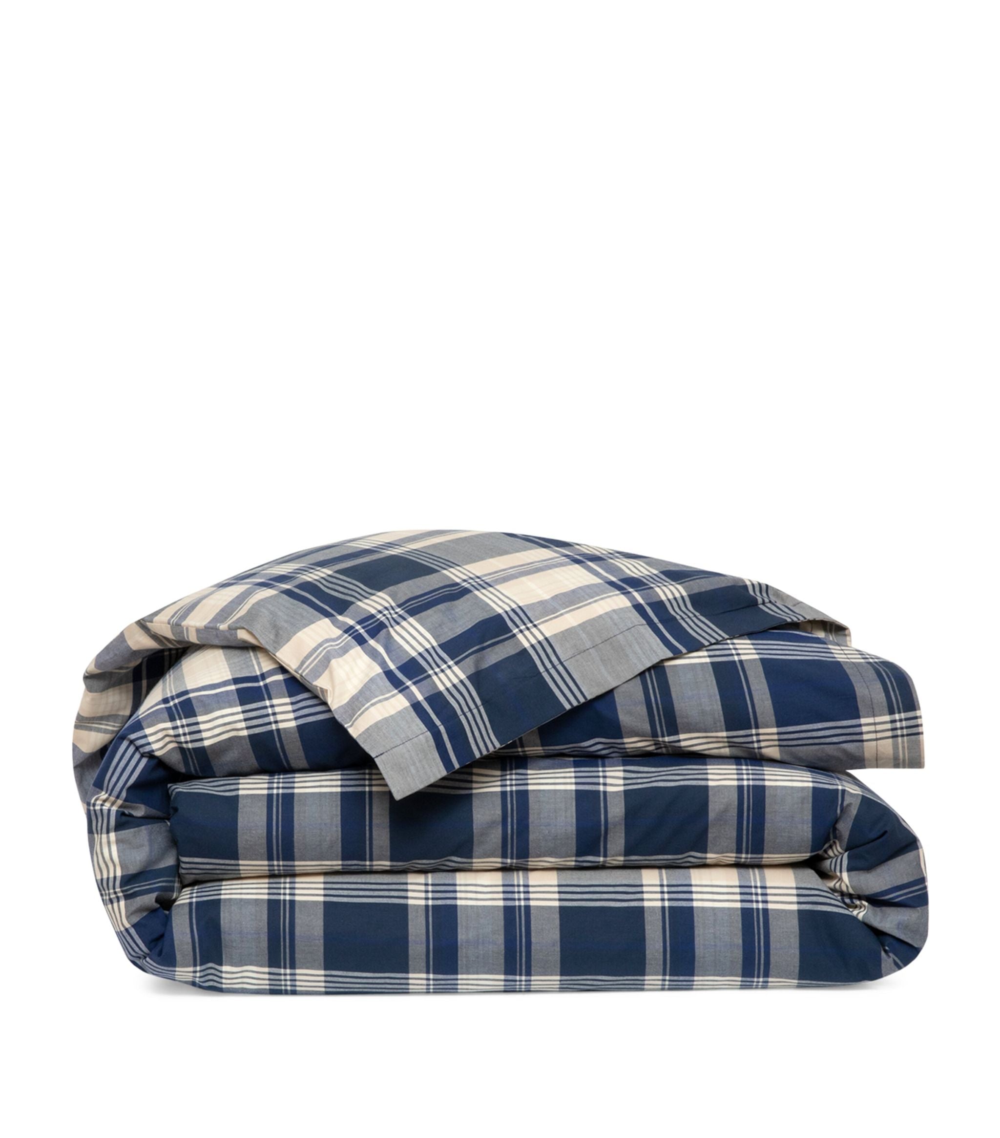 Linden Plaid Double Duvet Cover (200cm x 200cm) GOODS Harrods   