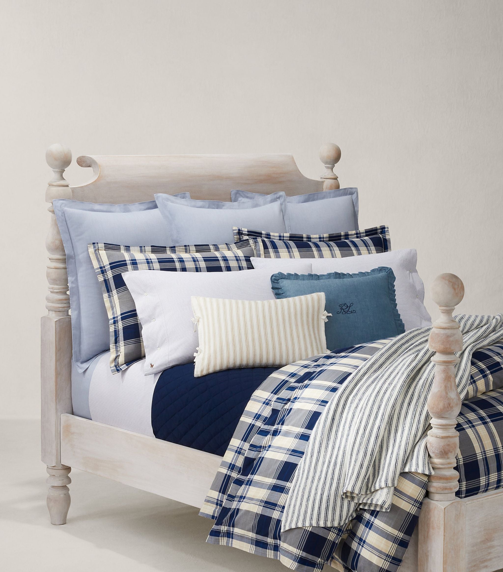 Linden Plaid Double Duvet Cover (200cm x 200cm) GOODS Harrods   