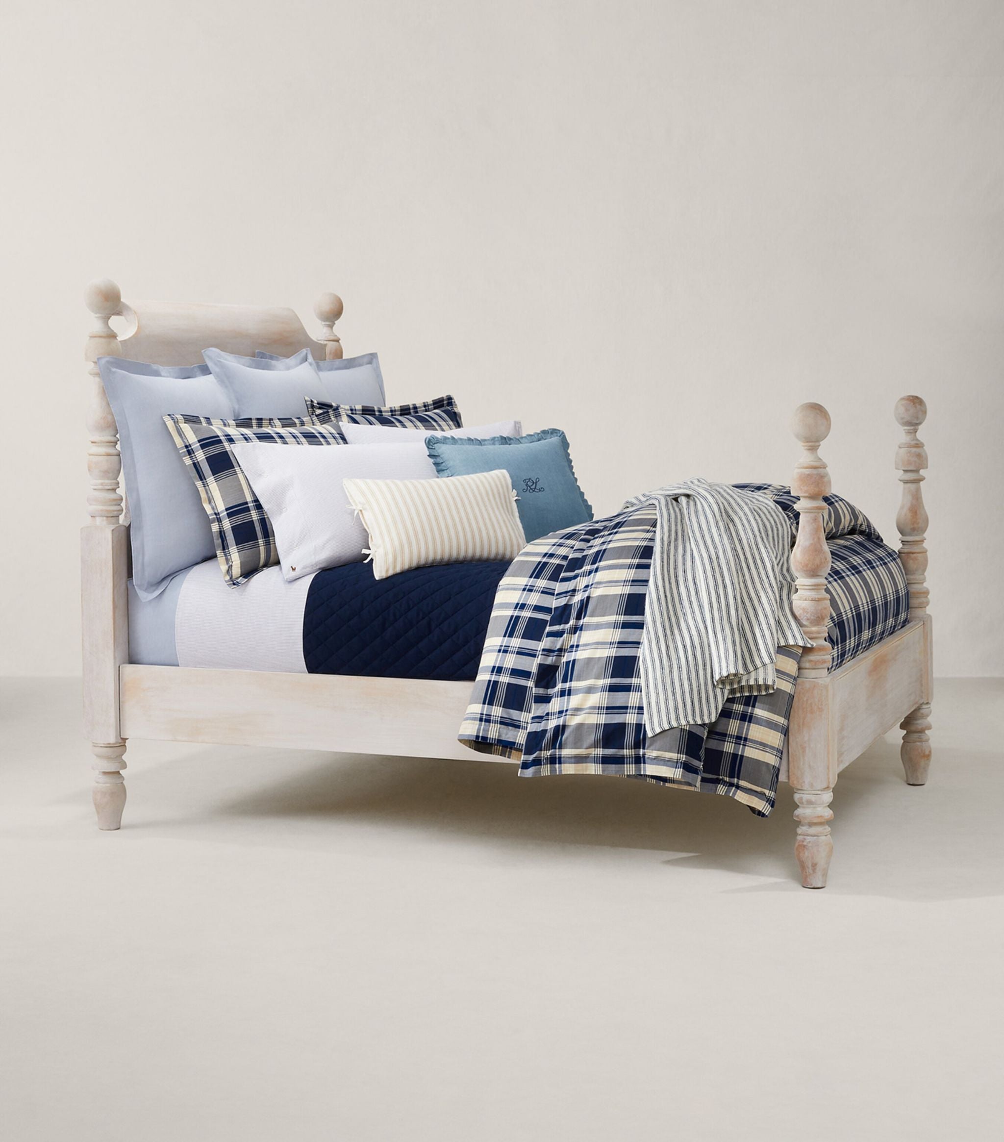 Linden Plaid Double Duvet Cover (200cm x 200cm) GOODS Harrods   