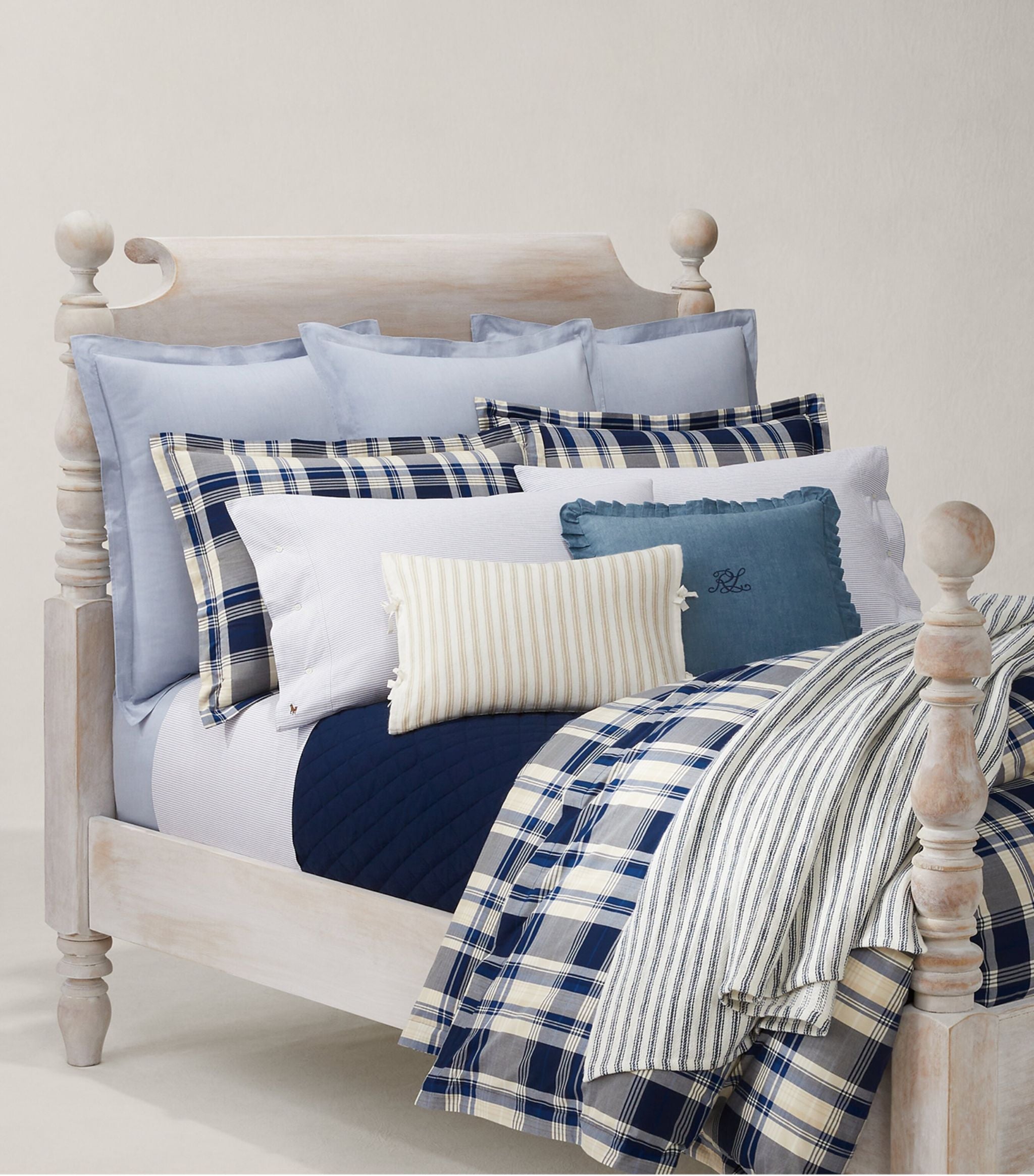 Linden Plaid Single Duvet Cover (140cm x 200cm) GOODS Harrods   