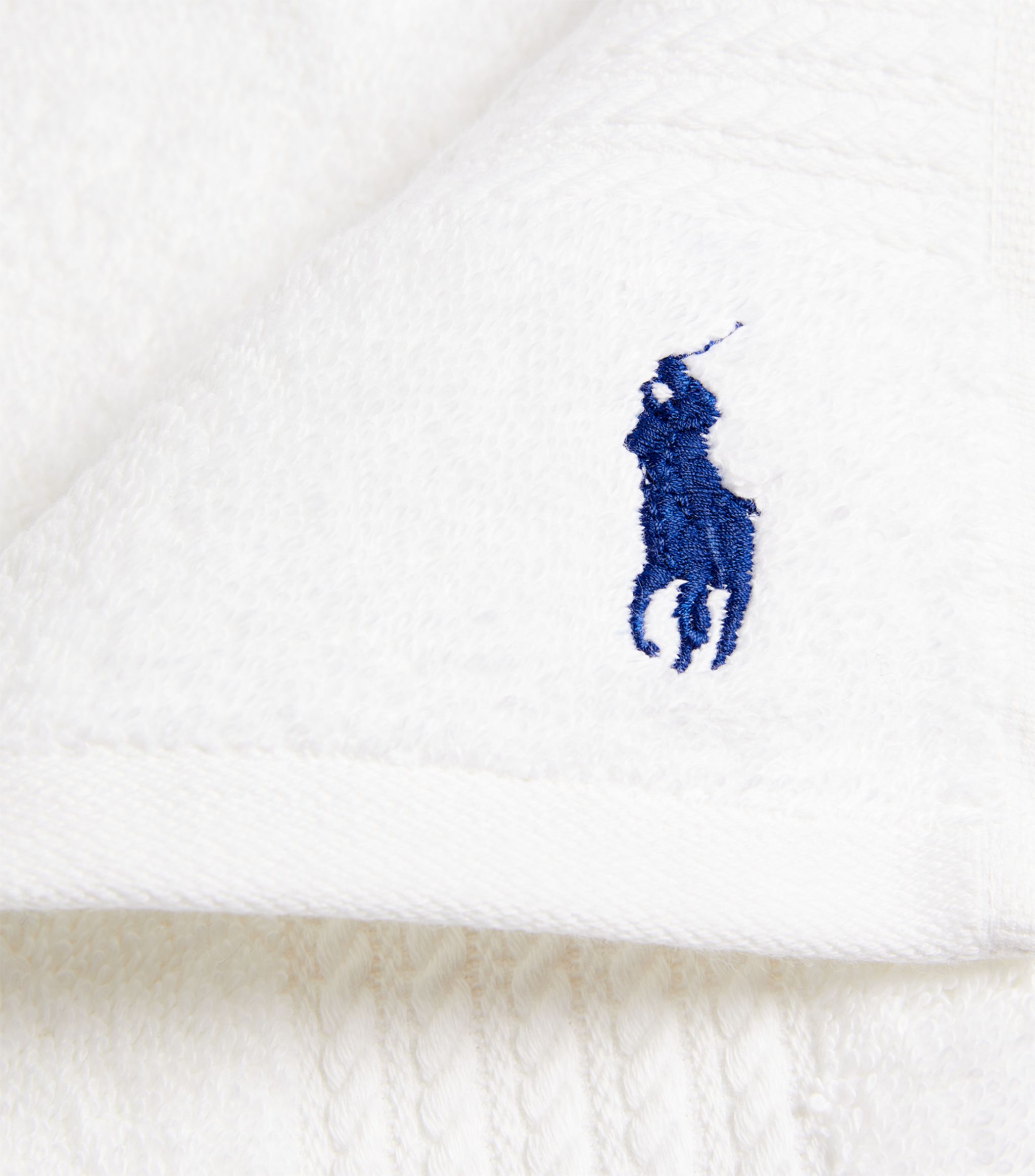 Ralph Lauren Polo Player Cotton Bath Towel - White