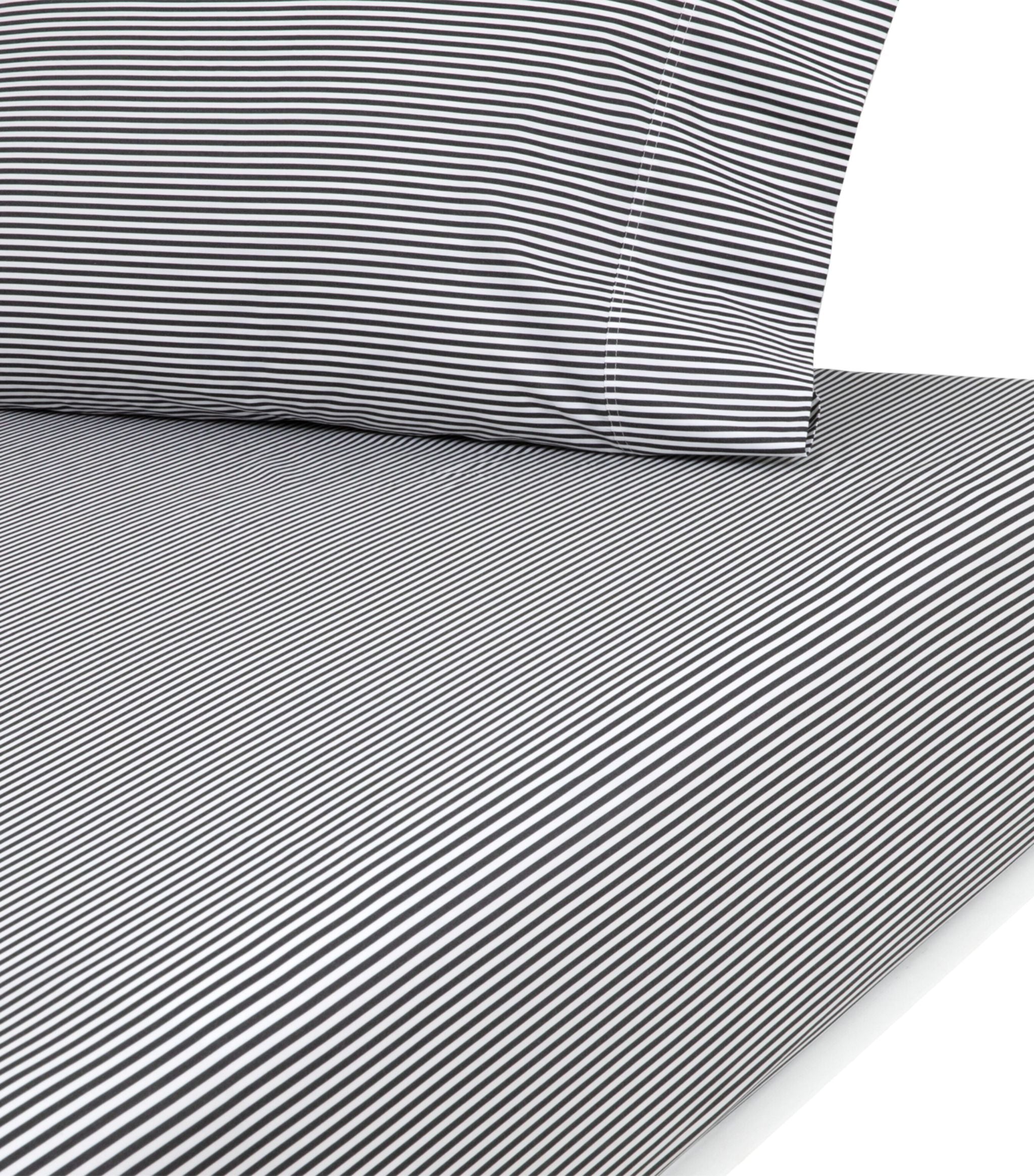 Shirting Stripe King Fitted Sheet (150cm x 200cm) GOODS Harrods   