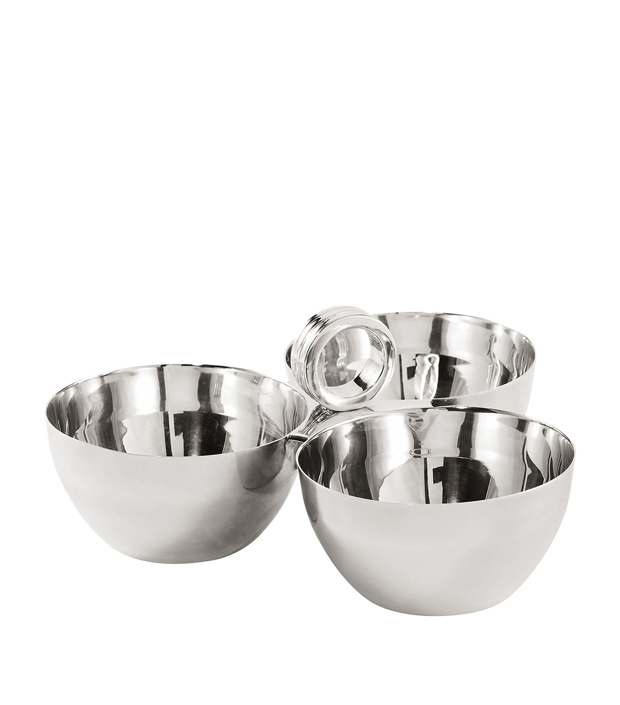 Silver-Plated Brass Montgomery Triple Nut Bowl GOODS Harrods   