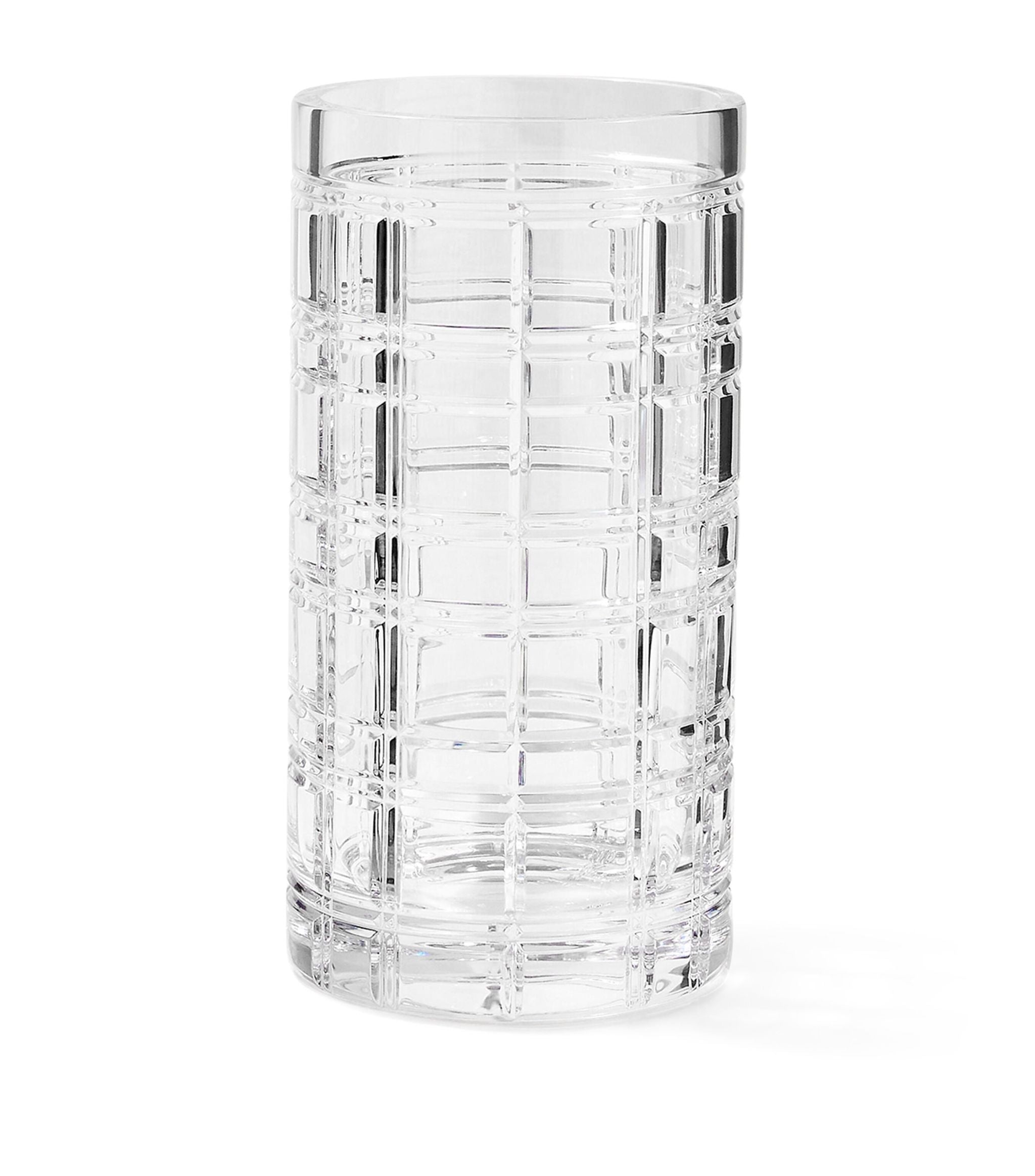 Small Hudson Plaid Vase (25cm) GOODS Harrods   