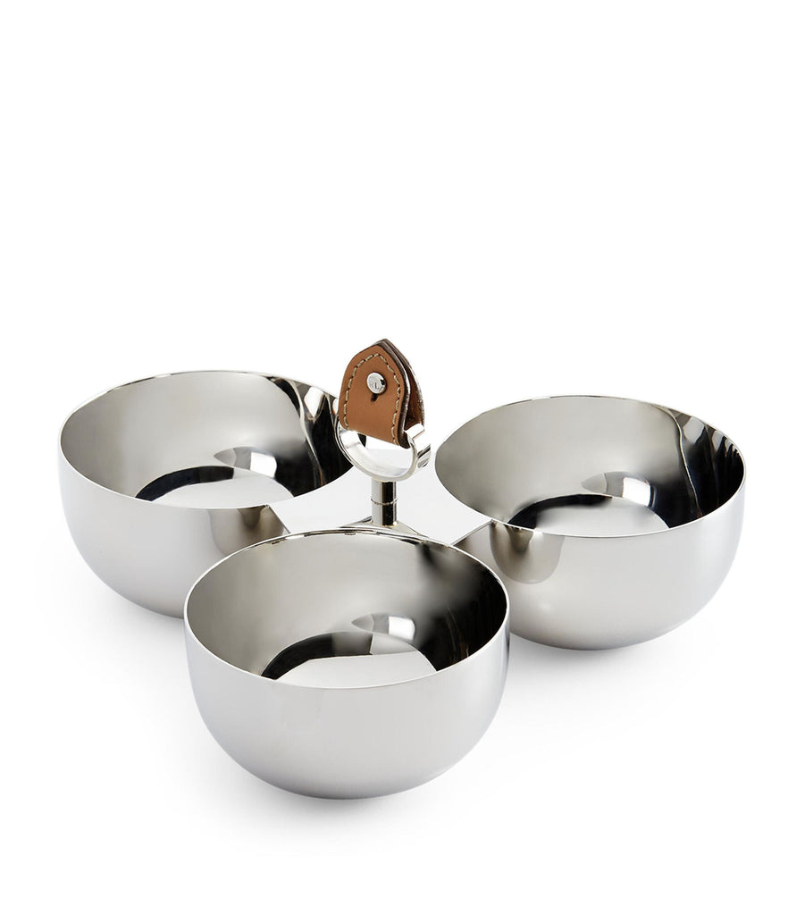 Stainless Steel Wyatt Triple Nut Bowl (11.5cm)