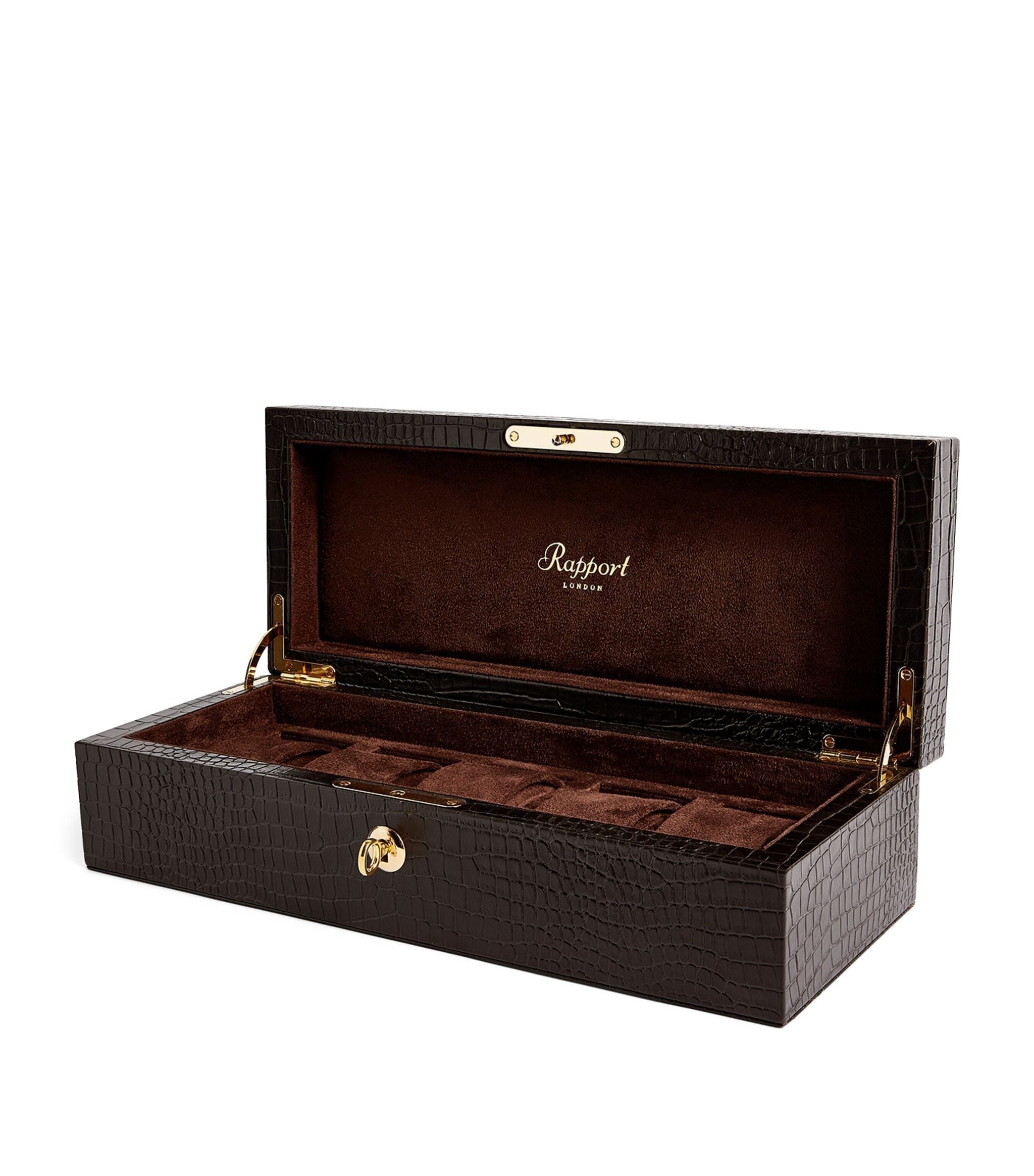 Leather Brompton 5 Watch Box GOODS Harrods   